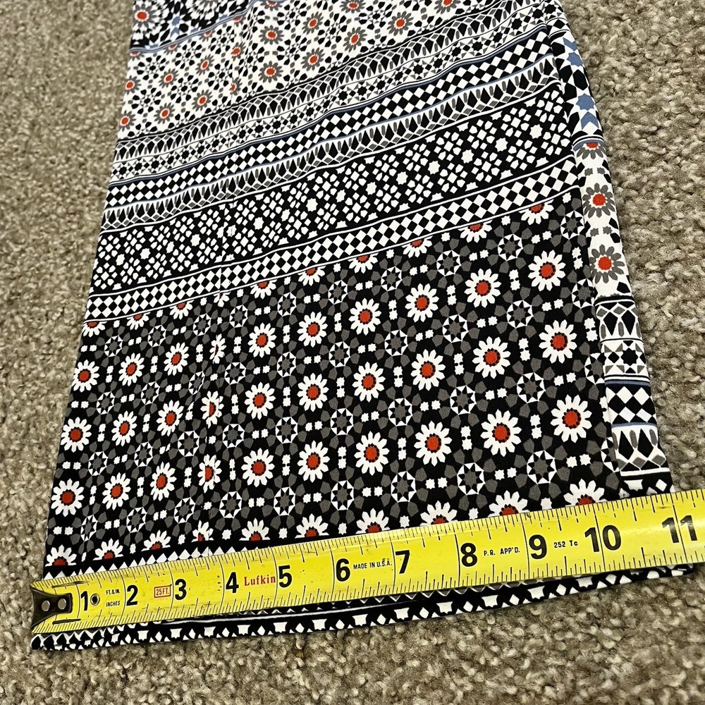 Robert Louis Geometric Floral Wide Leg Cropped Pants Womens 1X Sailor Retro - Picture 7 of 10